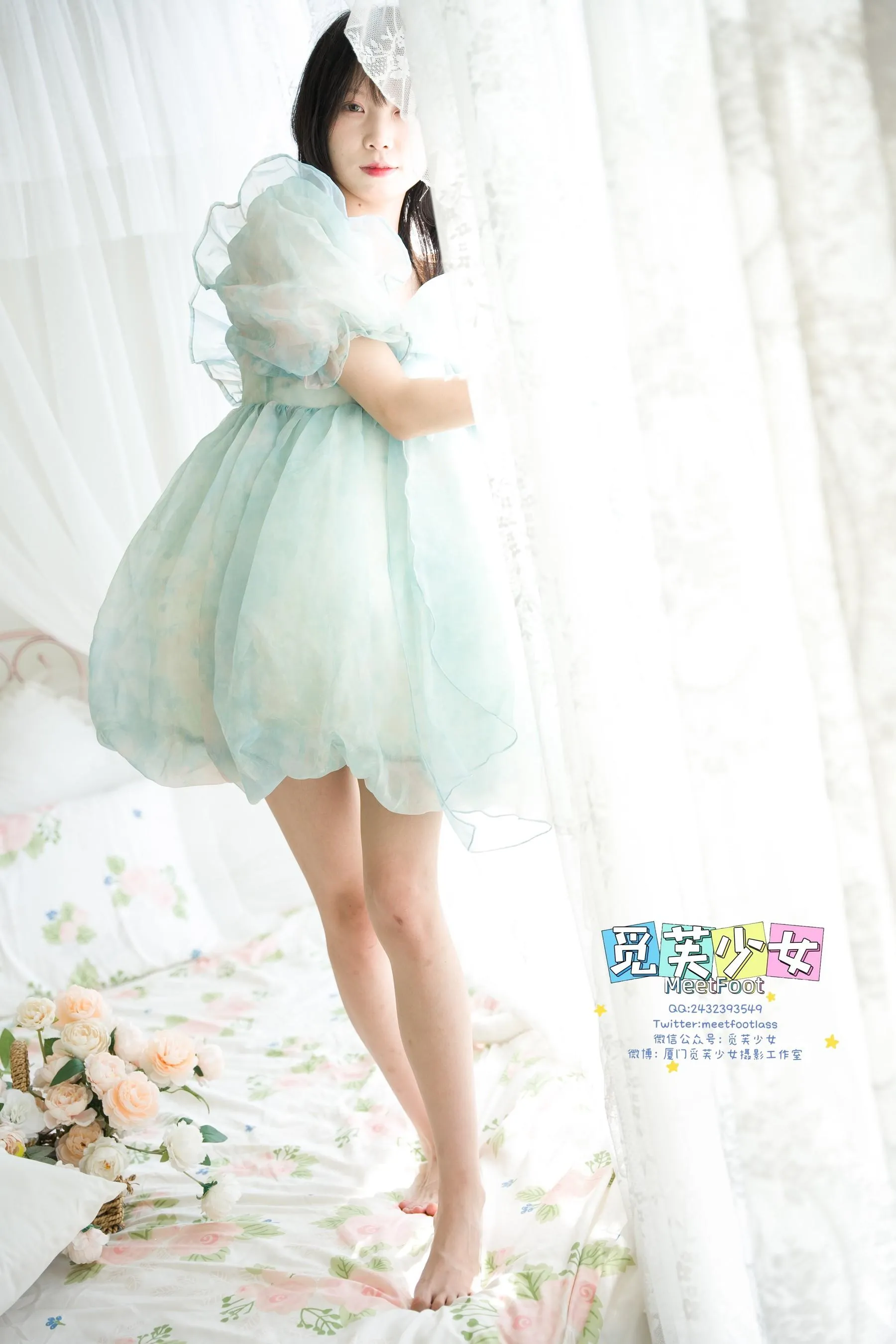 觅芙少女 NO.033 小婉-一袭蓝色纱裙构筑今晚浪漫的梦境-PIC [249P]插图3